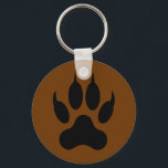 Porte-clés Wolf Empreinte de patte double face<br><div class="desc">Porte - clé double face Empreinte de patte Wolf</div>