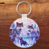 Porte-clés Wolf Family (Recto)