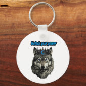 Porte-clés wolf king unlock your power (Recto)