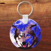 Porte-clés Wolf & Moon (Recto)