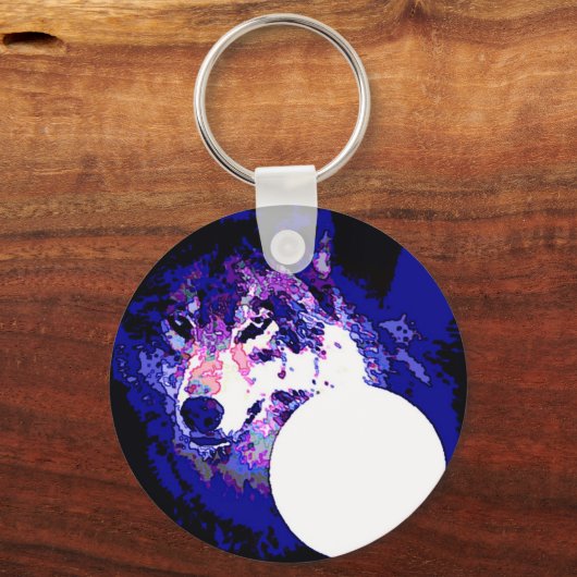 Porte-clés Wolf & Moon (Recto)