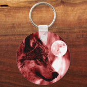 Porte-clés Wolf & Moon (Recto)