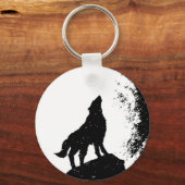 Porte-clés Wolf & Moon Silhoutte (Recto)