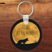 Porte-clés Wolf Silhouetted in Bright Moon (Recto)