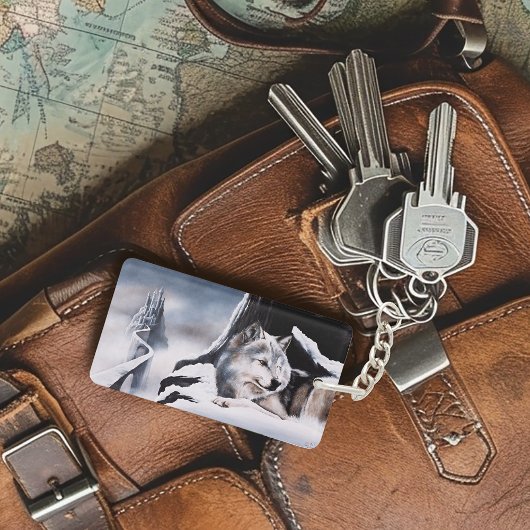 Porte-clés Wolf Winter Castle Imaginaire