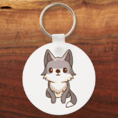 Porte-clés Wolfhound de chien Husky (Recto)