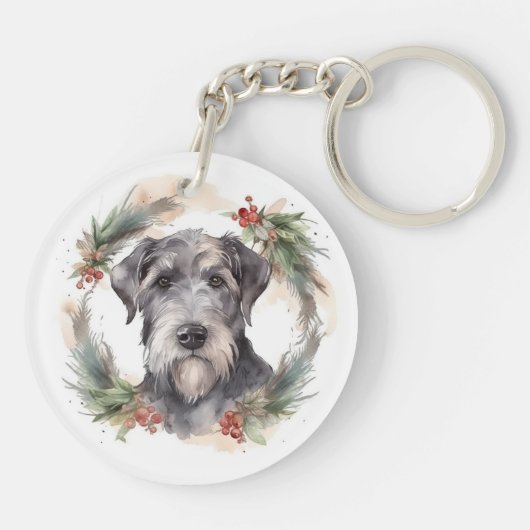 Porte-clés Wolfhound Festive Wreath (Dos)