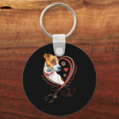 Porte-clés Womans Jack Russell Terrier Shirt Parson Russell T (Recto)