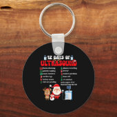 Porte-clés Women Retro 12 Days Of Ultrasound Tech Christmas S (Recto)