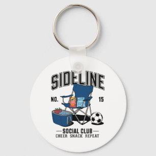 Porte-clés Women Sideline Social Club Soccer Mom Game Day _6
