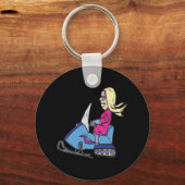 Porte-clés Women Snowmobiling (Recto)