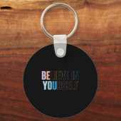 Porte-clés Womens Believe In Yourself Motivational Quote Insr (Recto)