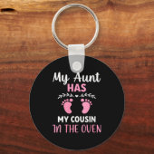 Porte-clés Womens Cute My Aunt Has My Cousin In The Oven Preg (Recto)