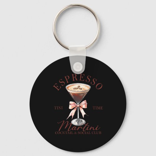 Porte-clés Womens Espresso Martini Social Club Drinking Tail (Recto)