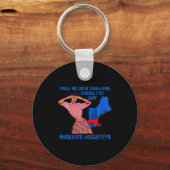 Porte-clés Womens Funny Call Me New England Cause I Ve Got Mi (Recto)