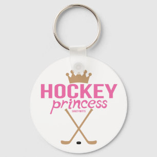 Porte-clés Women's Girls Pink Hockey Princess Sticks