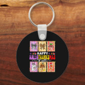 Porte-clés Womens Happy Hallothanksmas Y’all Funny Holiday Ma (Recto)