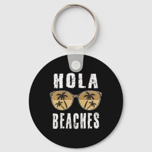 Porte-clés Womens Hola Funny Pineapple Beach Vacances d'été