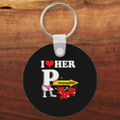 Porte-clés Women's I Love Her Ity Funny Valentine's Day Coupl (Recto)