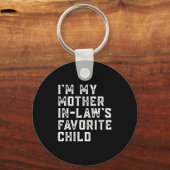 Porte-clés Womens I'm My Mother In Law's Favorite Child Funny (Recto)