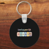 Porte-clés Womens Level Up Your Life Progress Bar Gamer Motiv (Recto)