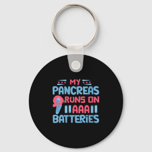 Porte-clés Womens My Pancreas Fonctionne Sur Les Batteries Aa