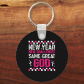 Porte-clés Womens New Year New Challenges Same Great God 2026 (Recto)
