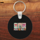 Porte-clés Womens Preppy Coquette Bow Christmas Tree Merry An (Recto)