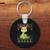 Porte-clés Womens Snake Ugly Christmas Sweaters Reindeer Sant (Recto)