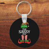 Porte-clés Womens Sy Elf Christmas Family Matching Group V T (Recto)