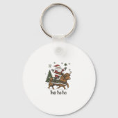 Porte-clés Womens Xmas Tree Lighting Santa Riding Highland Co (Recto)