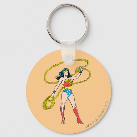 Porte-clés Wonder Woman debout avec Lasso (Recto)
