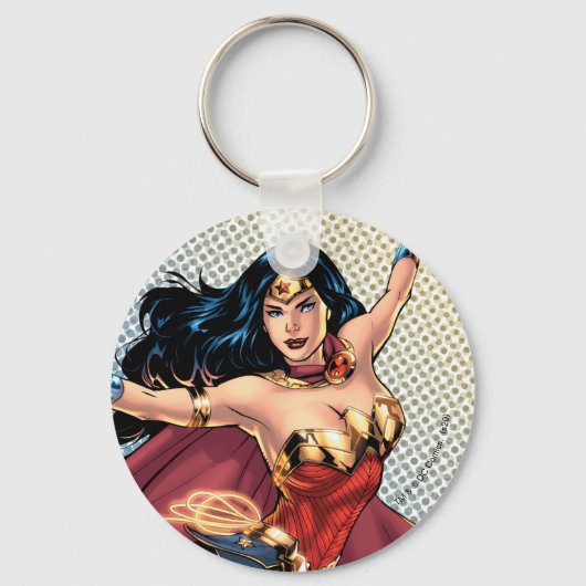 Porte-clés Wonder Woman Portant Cape (Recto)