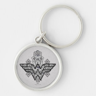 Porte-clés Wonder Woman Spirituel Paisley Hamsa Logo