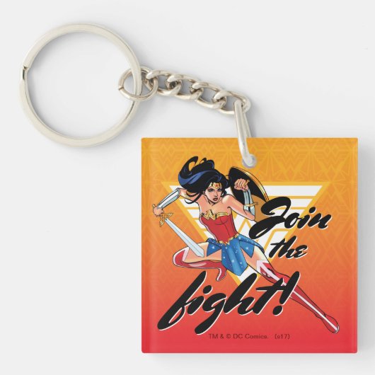 Porte-clés Wonder Woman With Sword - Rejoignez Le Combat (Devant)