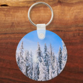 Porte-clés Wonderland Pine Trees en Neige (Recto)