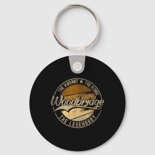 Porte-clés Woodbridge Nj New Jersey Vintage Détresse