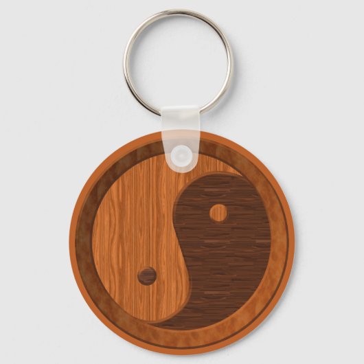 Porte-clés Wooden Yin Yang (Recto)