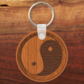 Porte-clés Wooden Yin Yang (Recto)