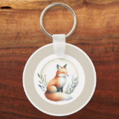 Porte-clés Woodland Whisper - Fox Keychain Button (Recto)