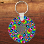 Porte-clés Woooo Mandelbrot Fractal (Recto)