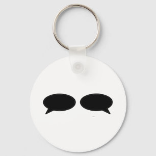 Porte-clés Word Buble Gauche Droite Noir Le MUSÉE Zazzle Gif