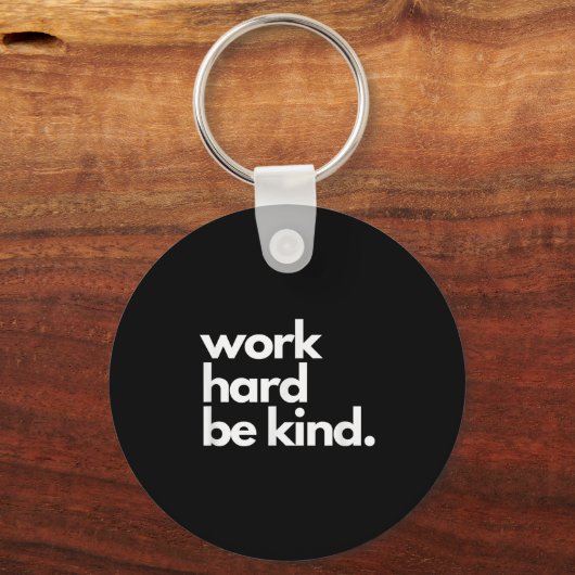 Porte-clés Work Hard Be Kind Insrational Motivational Workout (Recto)