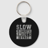 Porte-clés Workout Slow Is Smooth, Sitive Quote Motivational  (Recto)