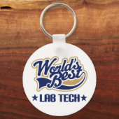 Porte-clés World Best Lab Tech (Recto)