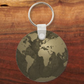 Porte-clés World Map Gold (Recto)