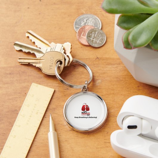 Porte-clés World Pneumonia Day - Keep Breathing  (Bureau)