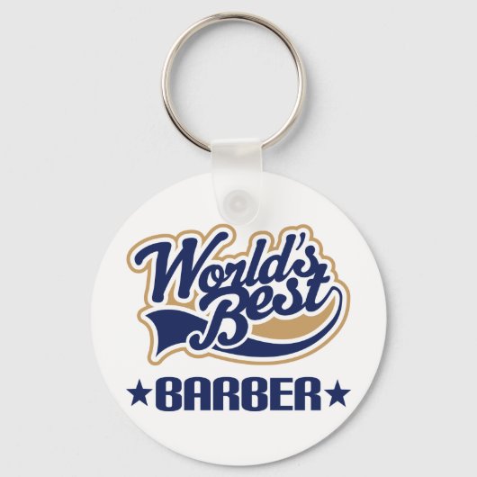 Porte-clés Worlds Best Barber (Recto)