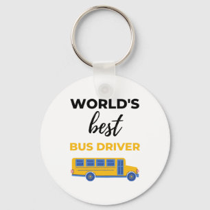 Porte-clés World's Best Bus Driver bl