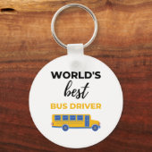 Porte-clés World's Best Bus Driver bl (Recto)